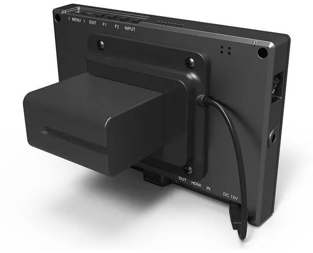Alt view image 3 of 5 - LILLIPUT FS7 7" Full HD Camera Monitor with 3G-SDI and 4K HDMI Metal Housing High Resolution F970 Plate for Camcorder DSLR