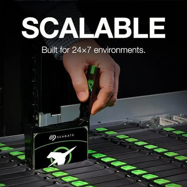 Alt view image 4 of 5 - Seagate Exos X24 24TB Enterprise Internal Hard Drive HDD - 6GB/s SATA 7200RPM 2.5M MTBF (ST24000NM002H)