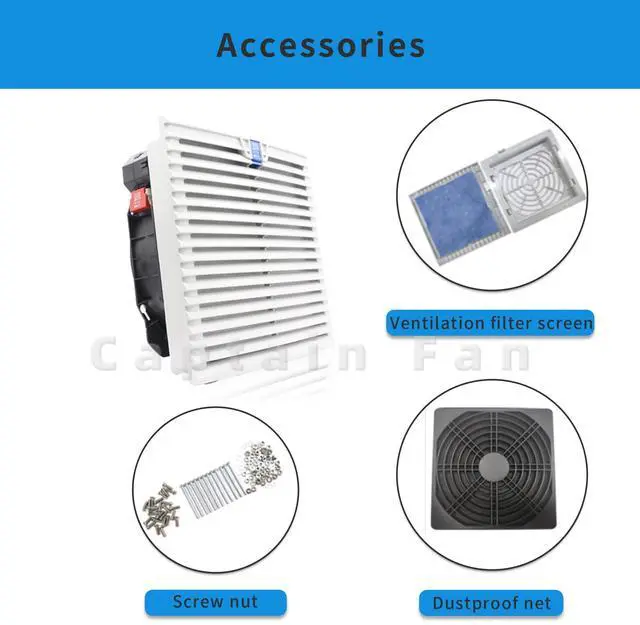 Alt view image 4 of 5 - Rittal Cabinet Fan, Ebm Papst Fan, Axial Cooling Fan, K2E250-AH38-16 115Vac 100/145W Fan