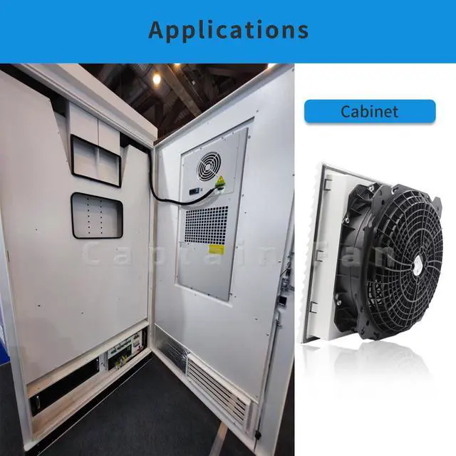 Alt view image 5 of 5 - Rittal Cabinet Fan, Ebm Papst Fan, Axial Cooling Fan, K2E250-AH38-16 115Vac 100/145W Fan