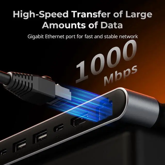 Alt view image 5 of 5 - SMALLRIG 9 in 1 CFexpress Type A Card Reader Docking Station with USB3.2 (Gen 2) 10Gbps, SD/TF/CFexpress Type A Readers, USB-A/USB-C/HDMI/Gigabit Ethernet Ports, for iPhone for Mac -4663