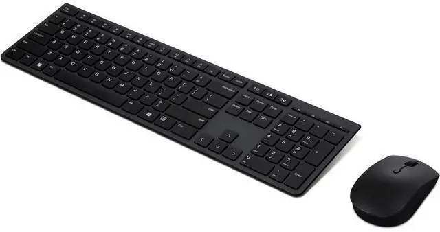 Main image of Lenovo Professional Wireless Rechargeable Combo Keyboard and Mouse-US English