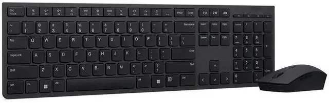 Alt view image 2 of 4 - Lenovo Professional Wireless Rechargeable Combo Keyboard and Mouse-US English