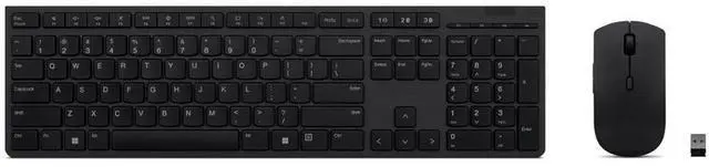 Alt view image 3 of 4 - Lenovo Professional Wireless Rechargeable Combo Keyboard and Mouse-US English