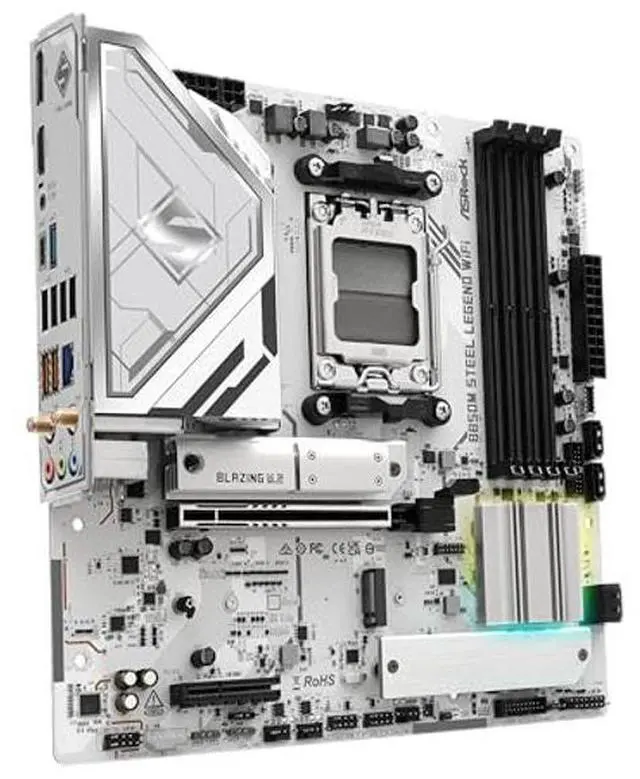 Alt view image 5 of 5 - ASRock AMD B850M Steel Legend WiFi 7 Socket AM5 B850 Ryzen DDR5 8000 MHz 256GB Micro ATX Motherboard M.2 SATA3 6.0 Gb/s PCIe 5.0