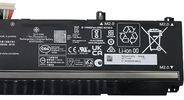 Alt view image 3 of 5 - EPYOBW WK06XL Battery 83Wh Compatible with HP Omen 16-WD 16-XF 16-XD 16-B 16-WF 16-C 16T-C 17-CP 17-CK 17T-CK 16-K 16-N/Omen 8 Plus 17-CK/Victus 16-R Series HSTNN-WB0C HSTNN-OB2I M41640-CD1
