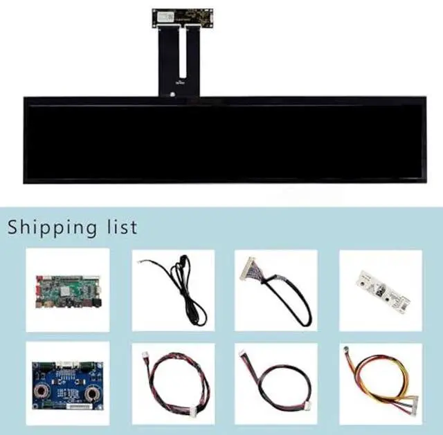Alt view image 5 of 5 - FanyiTek 24 inch 1920x360 DV240FBM-NB0 IPS Capacitive Touch Sensor Panel Stretched Bar LCD Screen and USB SD Card Board