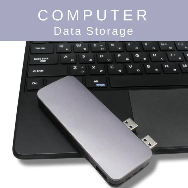 Alt view image 4 of 5 - G-Storategy External SSD 1TB - Up to 1000MB/s - Both USB-C/USB-A - USB 3.2 Gen 2 (Compatible with PS4 / PS5 / Windows/Mac) - External Solid State Drive Stick - NV33501EX-GY