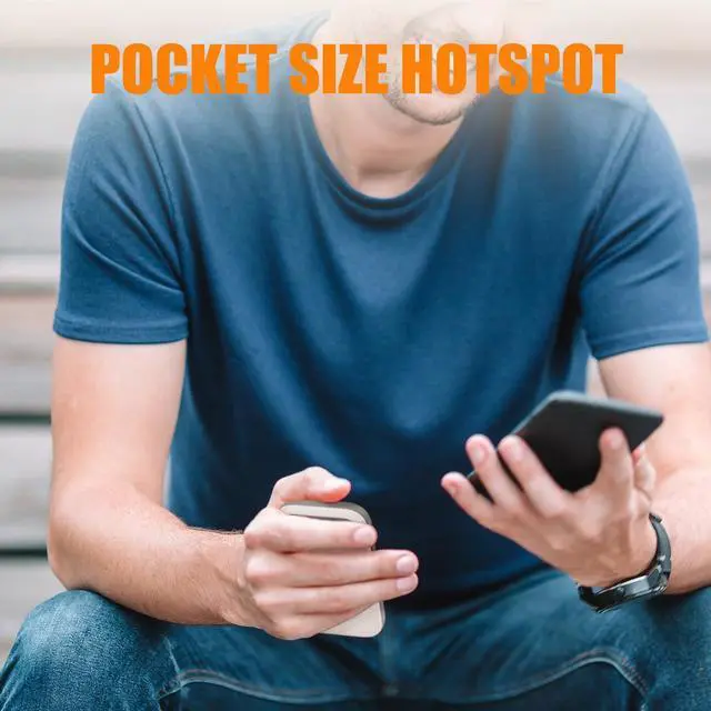 Alt view image 5 of 5 - Firstnum M4 4G LET Mobile Hotspot - ESIM Compact Portable WiFi Hotspot for Travel, No SIM Card or Contract Required, Hotspot Device Connect Up to 10 Devices, Portable Hotspot 1GB Free US Data Monthly