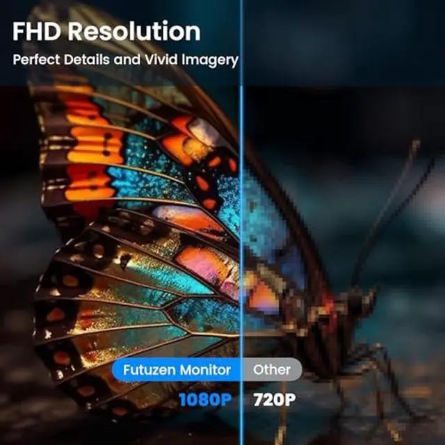 Alt view image 3 of 5 - Futuzen 27 inch Office Computer Monitor IPS FHD 1080p 100Hz Work PC Monitor with Eye Care Ultra-Slim Bezel VESA Mountable Low Blue Light LED Monitors Anti Glare Screen HDMI/VGA Ports