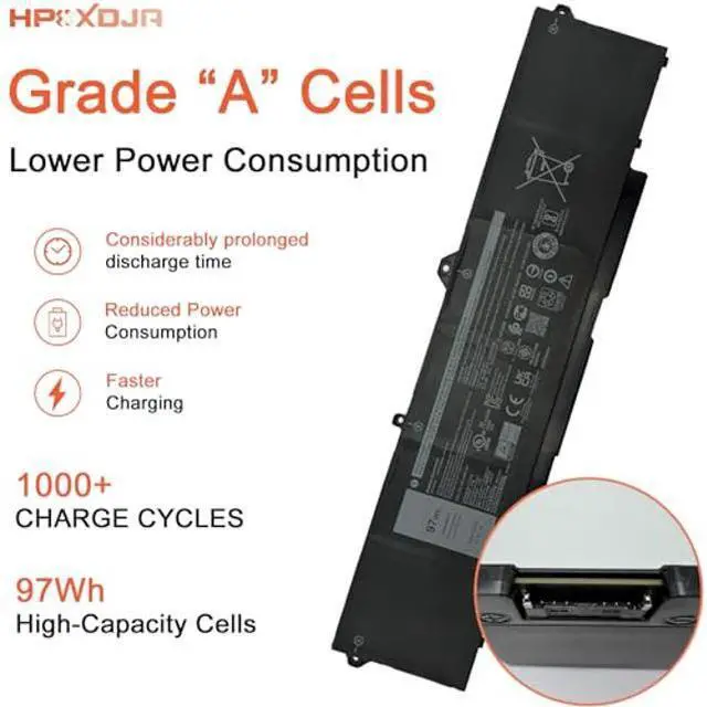 Alt view image 3 of 5 - HPXXDJA 9JRV0 Battery Replacement for Dell Latitude 5521 5531 Precision 3561 3571 3581 Alienware m17 R5 AMD/Alienware m18 R1 Series Laptop 0P3TJ 0R05P0 05RGW