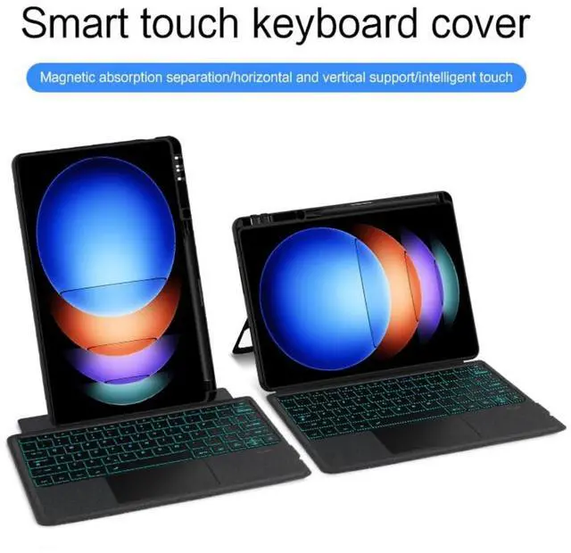 Alt view image 2 of 5 - kaidisen Backlit Keyboard Case for Xiaomi Pad 6S Pro 12.4" Keyboard with Touchpad Backlight Portrait Mode Magnetic Detachable Touch Keyboard Case