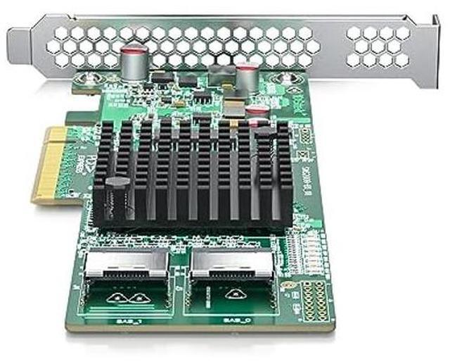Alt view image 3 of 3 - ipolex Internal PCIe SAS/SATA HBA RAID Controller Card, SAS2008 Chip, PCIe 2.0 x8, Dual SFF-8087 Mini SAS, Windows/Linux/VMware Compatible, LSI 9211-8i Equivalent