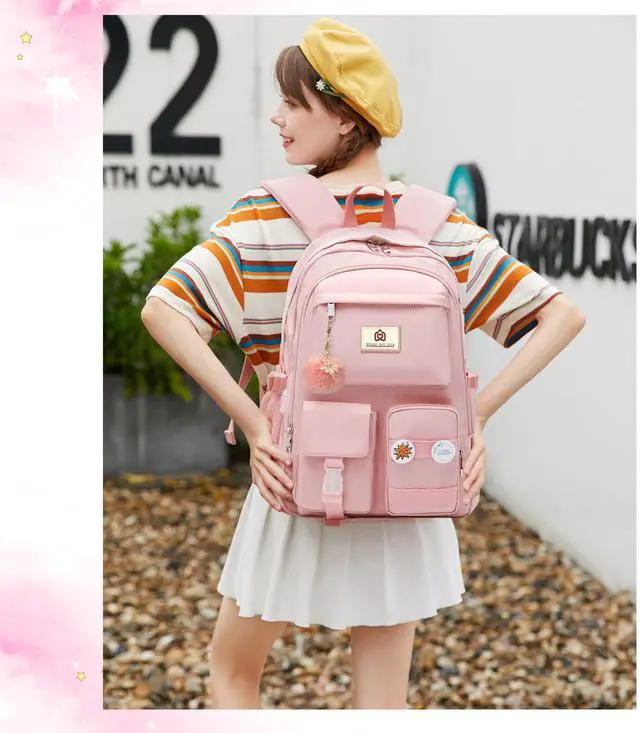 Alt view image 5 of 5 - KIDNUO Laptop back pack for school girls college backpack travel daypack kids book bags for sports students Teens