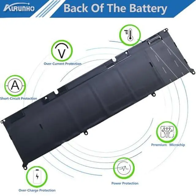 Alt view image 5 of 5 - 69KF2 86Wh Laptop Battery Replacement for Dell XPS 15 9500 9510 9520 Alienware M15 (R3 R4 R5 R6 R7) M16 R1, M17(R3 R4) G7 7500 G15 5510 5511 5515 5520 5521 Precision 5550 5560 5570 Inspiron 7510 7610