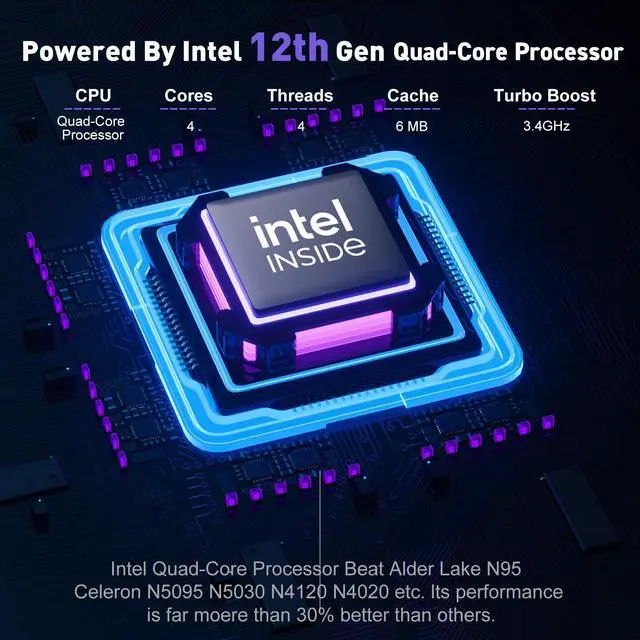 Alt view image 2 of 5 - KAIGERR 2025 Laptop, Laptop Computer with Intel Quad-Core Processor(Up to 3.6GHz), 16GB DDR4 512GB SSD Windows 11 Laptop, 15.6" IPS 1080P, Metal Shell, USB3.2, Long Battery Life