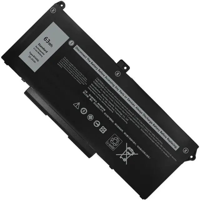 Batterie 63Wh Pour Dell Latitude 5420/5520, Precision 3560 - 15.2V, 6 Cellules, Modèles Compatibles RJ40G