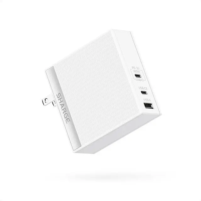 Main image of SHARGE USB C Charger for Laptops 140W GaN Fast Charger with USB C and USB A, PD3.1 Power Adapter Compatible for MacBook Chromebook Surface iPhone 16/15 iPad PC Tablets (Cable Not Included)