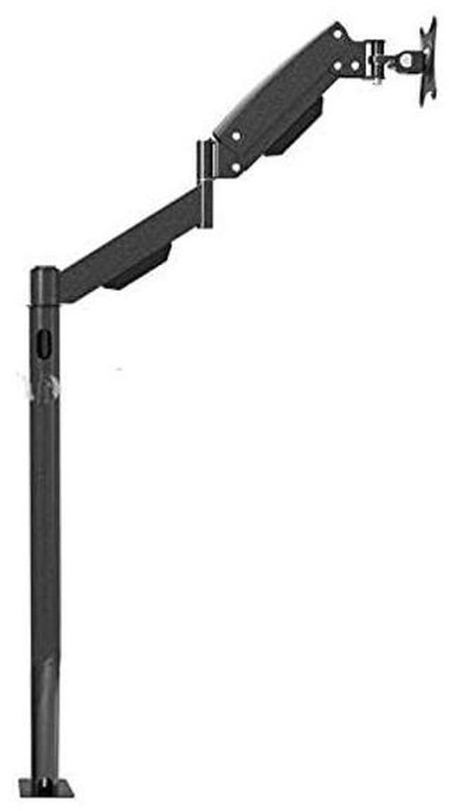 Alt view image 2 of 5 - Premium Gas Spring Single Monitor Floor Stand - Adjustable Height, Sturdy TV Mount for 13-27 LCD Monitors - Holds up to 10kgs - Perfect PC Stand for Floor or Sofa Side