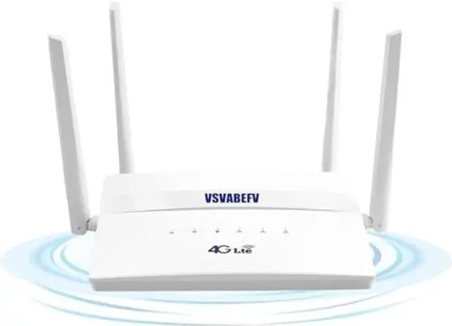 Main image of 4G LTE Wireless Router with SIM Card Slot Unlocked 300Mbps Wireless Mobile WiFi Hotspot with Antenna for B2/B4/B5/B12/B13/B17/B18/B25, Sim Card Router Support T-Mobile AT&T