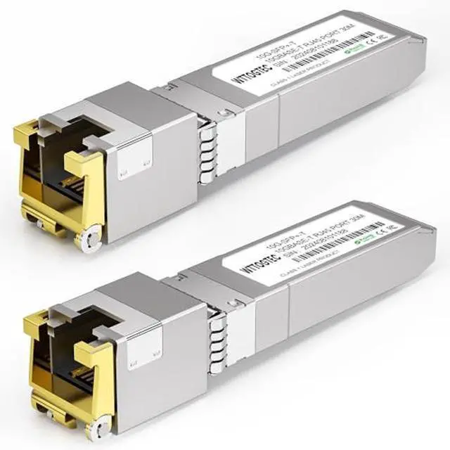 Main image of 10G SFP+ to RJ-45 Transceiver, 1.25/2.5/5/10G-T Copper SFP+ CAT6a Module, Auto-Negotiation, Up to 30m, for Cisco SFP-10G-T-S, Ubiquiti UniFi UF-RJ45-10G, Meraki, TP-Link, Mikrotik, Netgear and More