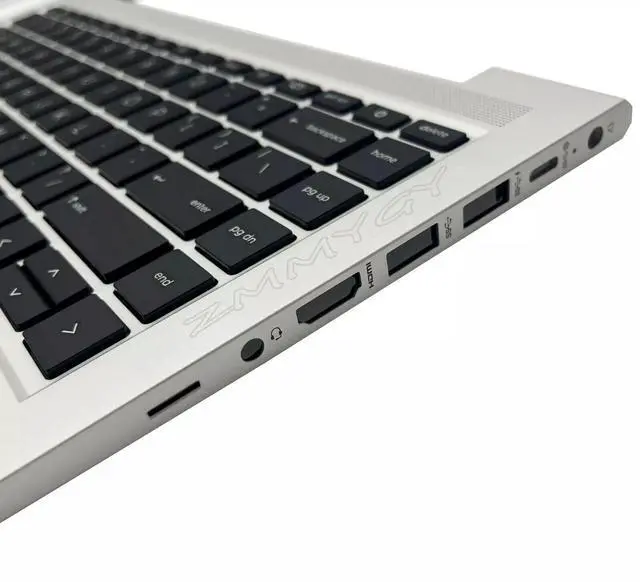 Alt view image 4 of 5 - Wzqrps New Replacement for HP Probook 440 445 G9 G8 Laptop Upper Case Palmrest Keyboard Assembly Part N01286-001 N01287-001 M23770-001 M23769-001 Silver (440 445 G9 G8 Non-Backlit Keyboard)