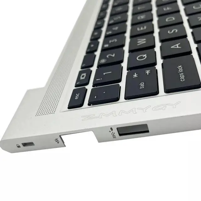 Alt view image 5 of 5 - Wzqrps New Replacement for HP Probook 440 445 G9 G8 Laptop Upper Case Palmrest Keyboard Assembly Part N01286-001 N01287-001 M23770-001 M23769-001 Silver (440 445 G9 G8 Non-Backlit Keyboard)