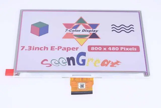 Alt view image 4 of 5 - 7.3 Inch 7 Color e-Paper Display for Raspberry Pi/Arduino/STM32 Advanced Color ePaper 800x480 Pixels with Driver Board E-Ink Screen