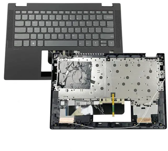 Main image of Replacement for Lenovo Ideapad Flex 5-14IIL05 5-14ARE05 5-14ITL05 Laptop Upper Top Cover Case Palmrest Backlit Keyboard Assembly Part 5CB0Y85490 460.0MD08.0001 Grey