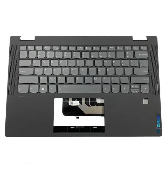 Alt view image 2 of 5 - Replacement for Lenovo Ideapad Flex 5-14IIL05 5-14ARE05 5-14ITL05 Laptop Upper Top Cover Case Palmrest Backlit Keyboard Assembly Part 5CB0Y85490 460.0MD08.0001 Grey
