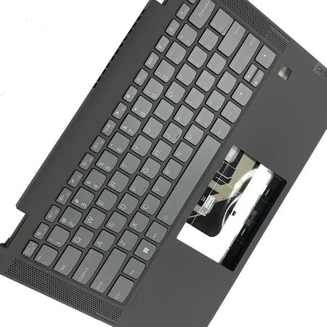 Alt view image 4 of 5 - Replacement for Lenovo Ideapad Flex 5-14IIL05 5-14ARE05 5-14ITL05 Laptop Upper Top Cover Case Palmrest Backlit Keyboard Assembly Part 5CB0Y85490 460.0MD08.0001 Grey