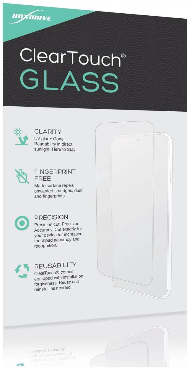 Alt view image 2 of 5 - BoxWave Screen Protector Compatible with Dell XPS 15 (9570) - ClearTouch Glass (2-Pack), 9H Tempered Glass Screen Protection (2-Pack)