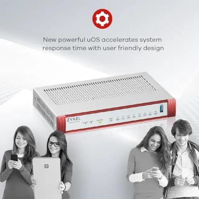 Alt view image 5 of 5 - Zyxel USGFLEX500H ZyWALL High Speed Cyber Security Firewall | Hardware Only | 4X Multi-Gig 2.5G (2X PoE+) | VPN | Business Class | Up to 300 Users | Nebula Cloud