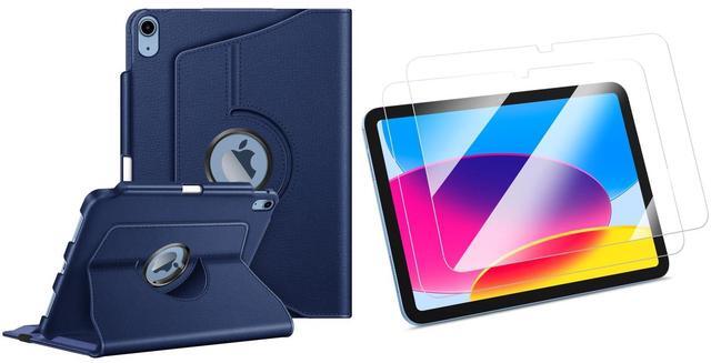 Main image of Fintie 360 Degree Rotating Case for iPad (A16) 11th Generation 11 Inch (2025), iPad 10th Generation 10.9 Inch (2022) Bundle with 2 Pack Tempered Glass Screen Protector