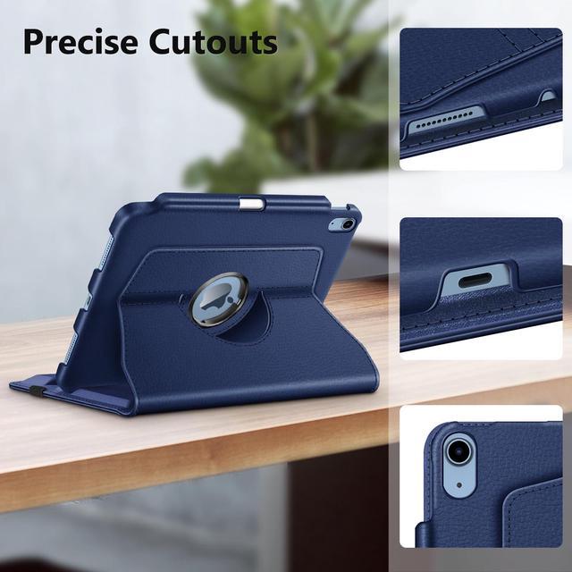 Alt view image 4 of 5 - Fintie 360 Degree Rotating Case for iPad (A16) 11th Generation 11 Inch (2025), iPad 10th Generation 10.9 Inch (2022) Bundle with 2 Pack Tempered Glass Screen Protector