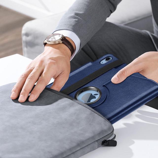 Alt view image 5 of 5 - Fintie 360 Degree Rotating Case for iPad (A16) 11th Generation 11 Inch (2025), iPad 10th Generation 10.9 Inch (2022) Bundle with 2 Pack Tempered Glass Screen Protector