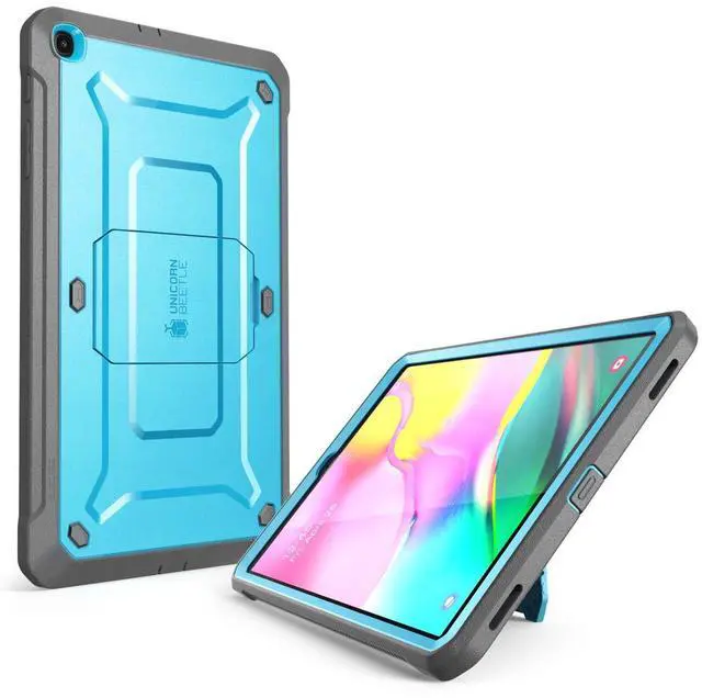 Alt view image 3 of 5 - SUPCASE for Galaxy Tab A 10.1 Case with Screen Protector (Unicorn Beetle Pro), [Built-in Stand] Full-Body Rugged Heavy Duty Protective Tablet Cover for Samsung Galaxy Tab A 10.1 (2019), Blue