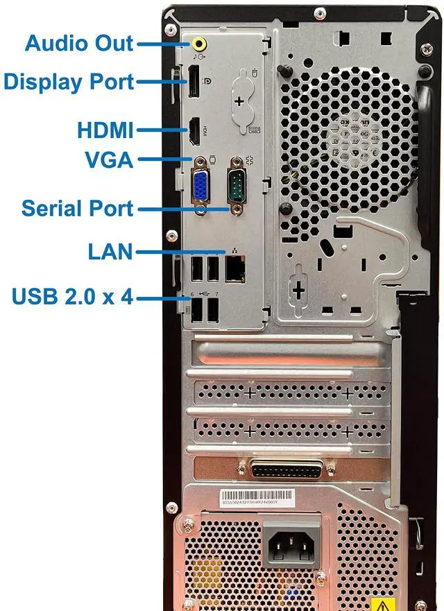 Alt view image 3 of 5 - Lenovo ThinkCentre Neo 50T Gen 3 Tower Computer - Intel i7-12700K, 32GB Ram, 1TB NVMe SSD, DisplayPort, HDMI, VGA, DVD-RW, USB Type-C, Card Reader, Wi-Fi, Bluetooth - Windows 11 Pro, Black Desktop
