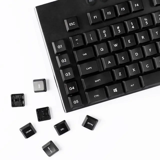 Main image of YMDK Solid Color Minimalist Style Keycaps PBT Material Low Profile Keycap Compatible with Logi G813 G815 G913 G915 tkl Mechanical Keyboard