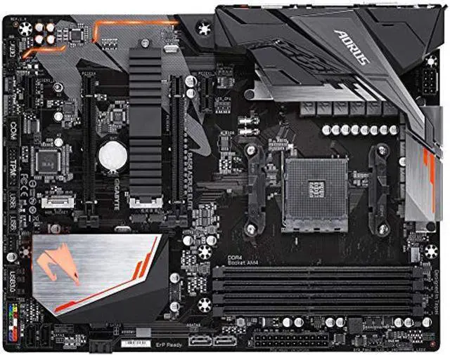 Alt view image 2 of 5 - Gigabyte B450 Aorus Elite Motherboard Intel AMD B450 Socket AM4