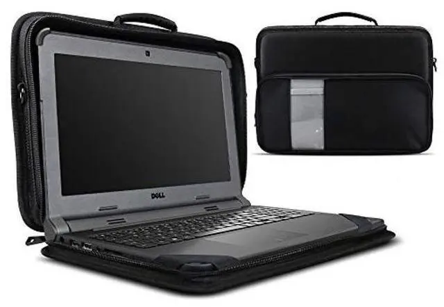 Main image of iBenzer Stay in 2.0 13 Inch Shockproof Protective Always On Laptop Sleeve Case for 13.3 MacBook, Chromebook, Surface, Ultrabook, Black LS-BPS-0113BK