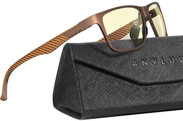 Main image of ANYLUV Blue Light Blocking Glasses Men Computer Gaming Glasses Lightweight Al-Mg Metal Anti Eyestrain Eye Protection