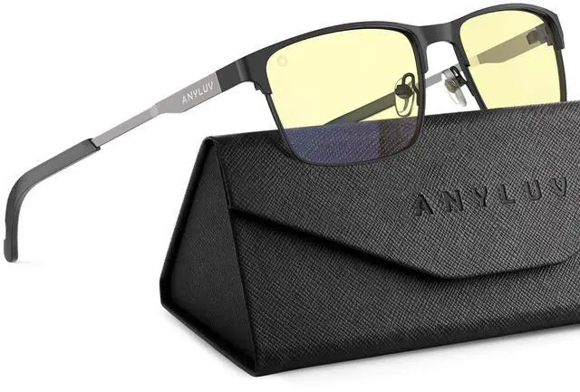 Main image of ANYLUV Blue Light Glasses for Men/Women, Lightweight Blue Light Blocking Glasses, Anti-Eye Strain Computer Glasses for Gaming