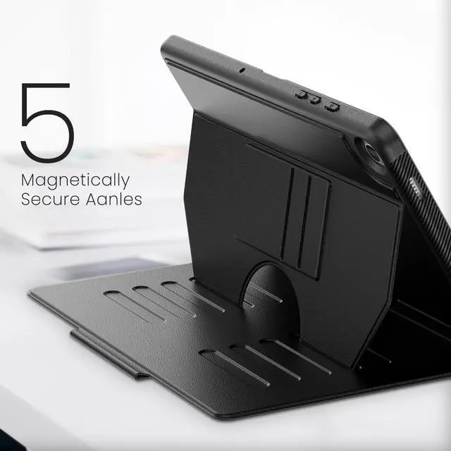 Alt view image 4 of 5 - ATOOZ Cover for Galaxy Tab A9 Plus Tablet 2023,Compatible with Samsung Tab A9 Plus 11 Inch Case with Adjustable Stand & Auto Sleep/Wake SM-X210/X216/X218 Black