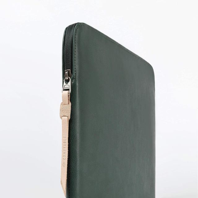 Alt view image 2 of 5 - Comfyable Tablet Sleeve Compatible with iPad Air 11" M3 2025, iPad Pro 11 Inch M4 2024 & Smart/Magic Keyboard with Pencil Holder-PU Leather Bag Water-Resistant Slim Case - Green