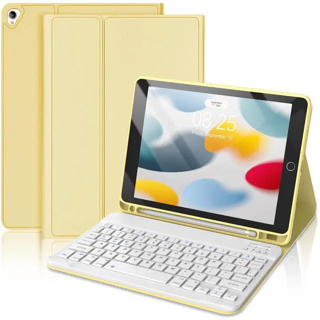 Main image of Keyboard Case for iPad 9th Generation 2021 10.2 Inch, Detachable Wireless Rechargeable Keyboard for iPad 8th/7th Gen, Slim Folio Stand Cover with Pencil Holder for iPad Pro 10.5" / iPad Air 3rd Gen