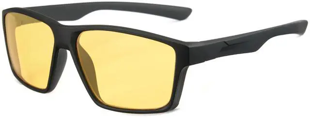 Main image of Cyxus Yellow-Tinted Blue Light Blocking Glasses for Men Women Gaming Glasses Reduce Eye Strain Sleep Better(8303Y02 Yellow Lens Black Frame)