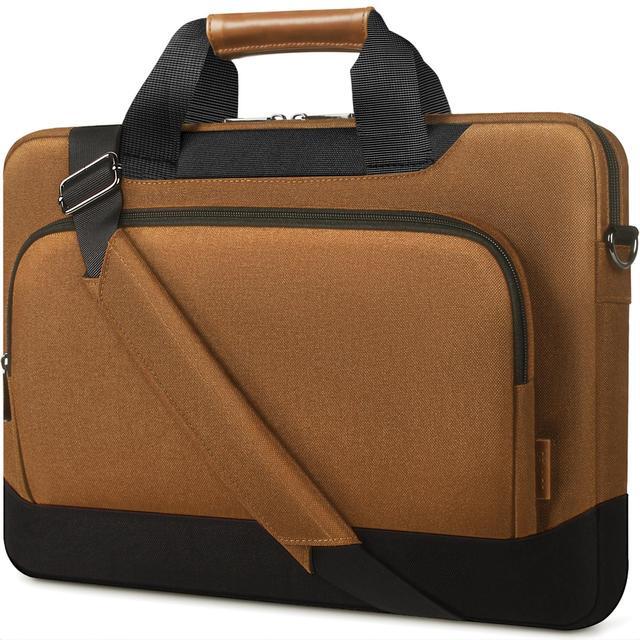 Main image of DOMISO Laptop Sleeve Case Large Capacity Shoulder Bag Compatible with 17-17.3 inch Dell Precision 17 / MSI/HP Gaming Pavilion 17 /MacBook Pro 17,Brown