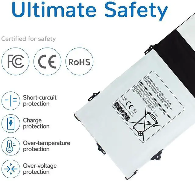 Alt view image 5 of 5 - EB-BW720ABE Battery EB-BW720ABA for Samsung Chromebook Plus V2 XE310XBA XE350XBA XE520QAB XB521QAB XE525QBB XE520QAA K01US K02US K03US K04US KA1US KB1US KC2US;SM-W720 W723 W723Q BA43-00390A AA-PBMN2H0