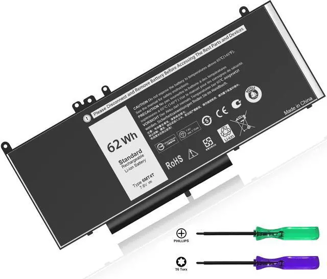 Main image of COWOOGMZ Latitude E5470 E5570 Battery 6MT4T Battery Replacement for Dell Latitude 14 5470 E5470 15 5570 E5570 Precision 15 3510 M3510 Series Notebook 7V69Y TXF9M 79VRK HK6DV 07V69Y(7.6V 62WH)